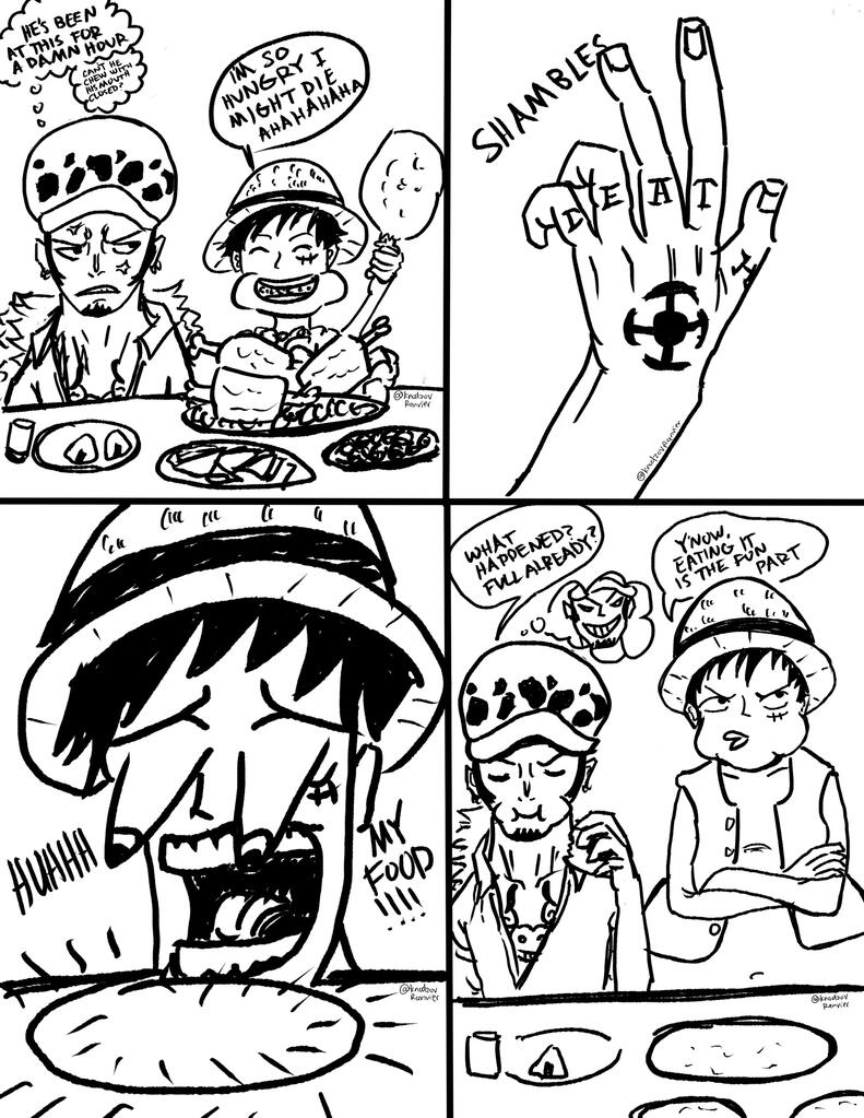 luffy and law